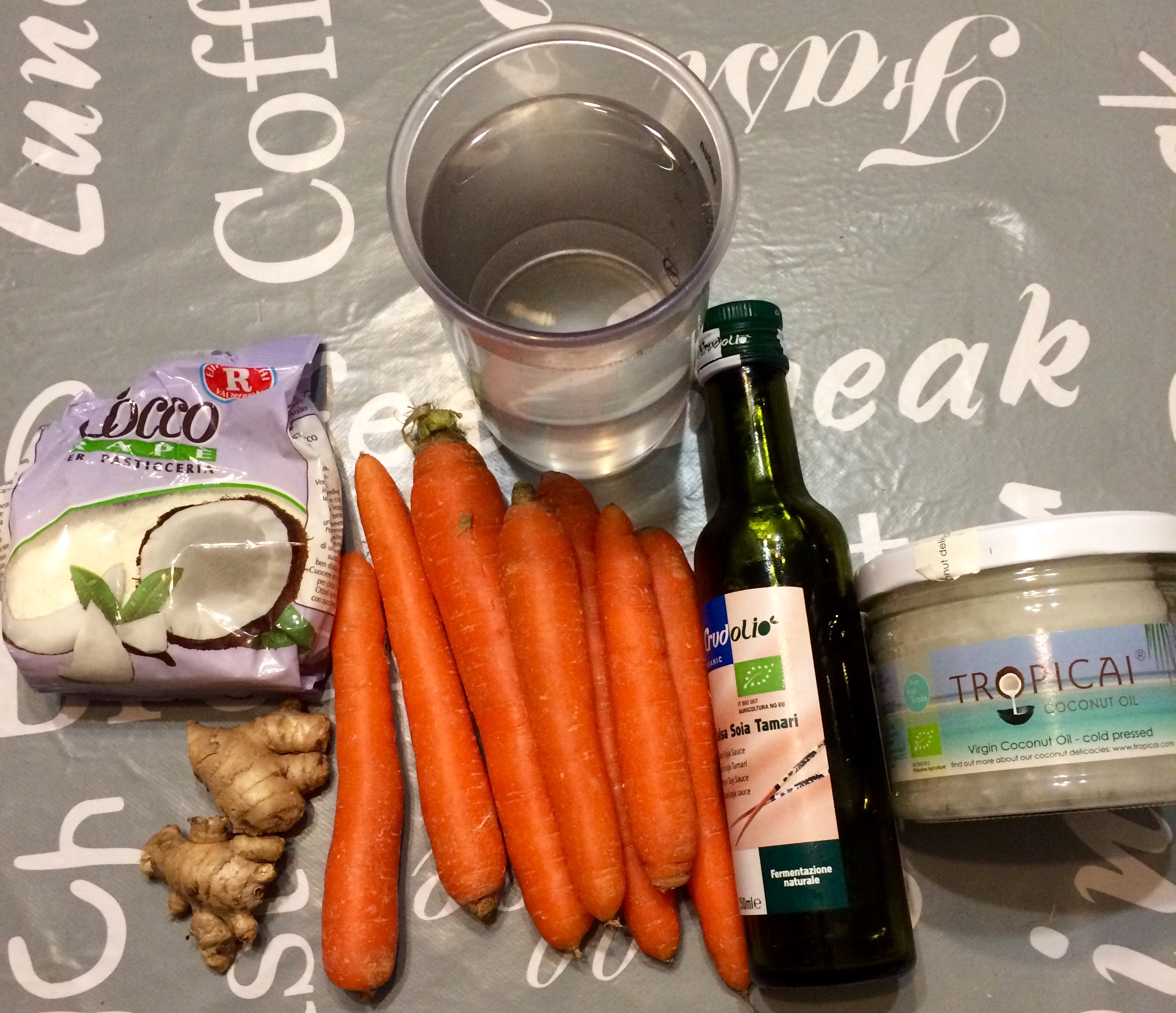 ricettevegan.org - crema di carote e zenzero - ingredienti