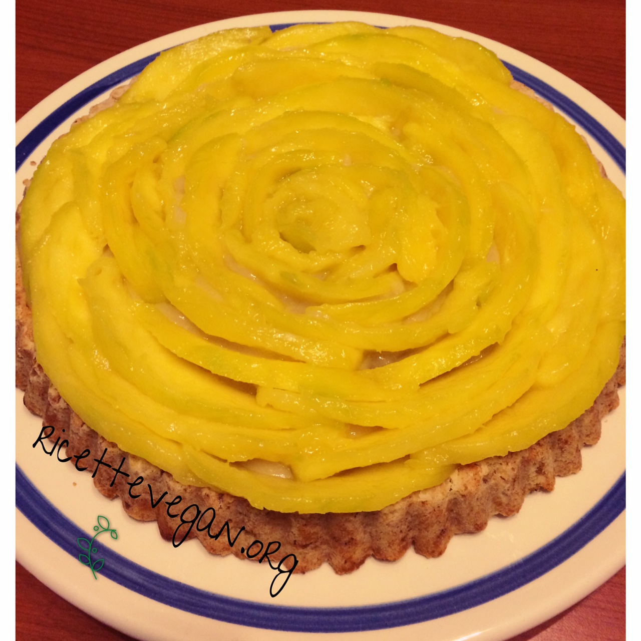 torta vegana di mango
